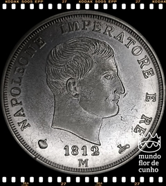 Km 10.4 (FALSA DE ÉPOCA) Itália, Reino de Napoleão 5 Lire 1812 XFC # Moeda Falsa de época © na internet