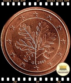 Km 208 Alemanha, Republica Federal 2 Euro Cent 2002 G XFC - comprar online