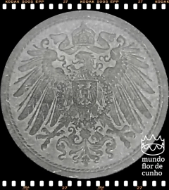 Km 26 Alemanha, Império 10 Pfennig 1921 FC ©