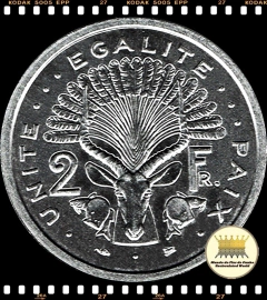 Km 21 Djibuti 2 Francs (Nós Temos Mais de Uma Data # Favor Escolher uma Data Abaixo e o Estado de Conservação) 1977 1996 1999 ®