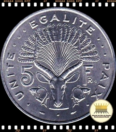 Km 22 Djibuti 5 Francs 1991 (a) XFC ®