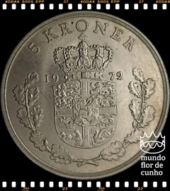 Km 853.2 Dinamarca 5 Kroner 1972 # Frederik IX © - comprar online