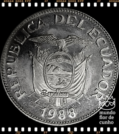 Km 89 Equador 1 Sucre 1988 XFC Prooflike Escassa © - comprar online