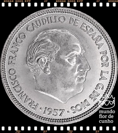 Km 787 Espanha 25 Pesetas 1957(69) XFC © - comprar online