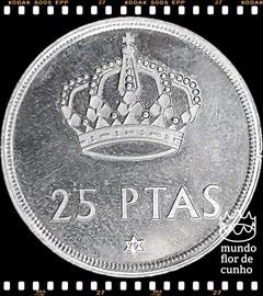 Km 808 Espanha 25 Pesetas 1975(79) XFC ©