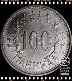 Km 41 Finlândia 100 Markkaa 1956 H XFC Prata Escassa ©