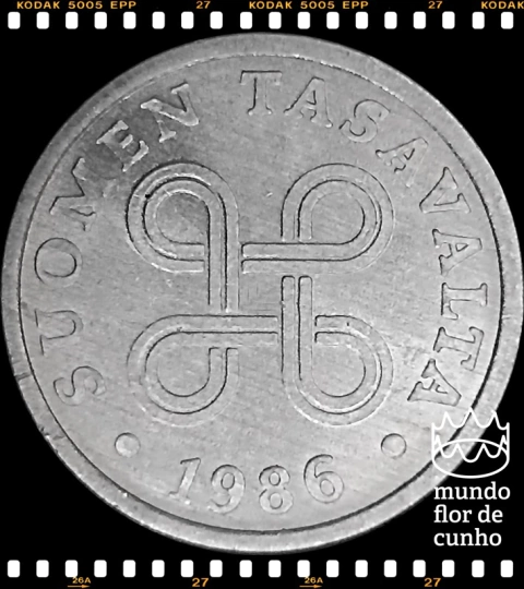 Km 45a Finlândia 5 Pennia 1986 XFC ©