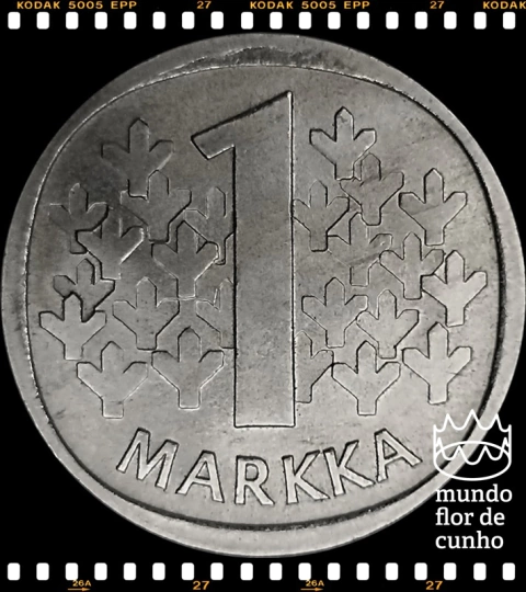 Km 49a Finlândia 1 Markka 1976 K XFC ©