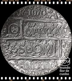 Km 51 Finlândia 10 Markkaa 1970 S-H XFC Prata # 100º Aniversário do Nascimento do Presidente Paasikivi © - comprar online