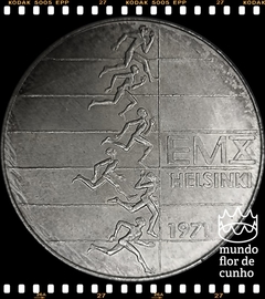 Km 52 Finlândia 10 Markkaa 1971 SH XFC Prata # 10º Campeonato Europeu de Atletismo ©