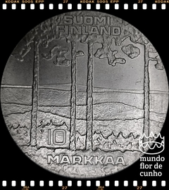 Km 54 Finlândia 10 Markkaa 1975 SH XFC Prata # 75º Aniversário do Nascimento do Presidente Kekkonen © - comprar online