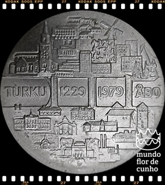 Km 58 Finlândia 5 Markkaa 1979 KH XFC Prata # 750º aniversário de Turku ©