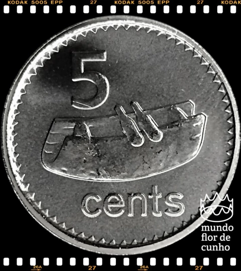 Km 119 Fiji, Ilhas 5 Cents (Nós Temos Mais de Uma Data # Favor Escolher uma Data Abaixo e o Estado de Conservação) 2009 2010 © na internet