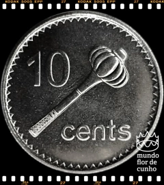 Km 120 Fiji, Ilhas 10 Cents 2009 XFC ©