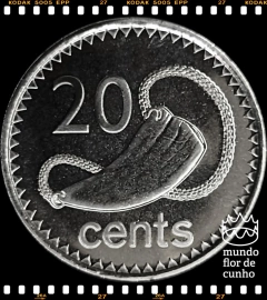 Km 121 Fiji, Ilhas 20 Cents 2010 XFC ©