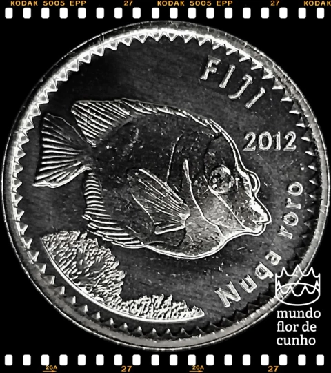 Km 332 Fiji, Ilhas 5 Cents 2012 XFC ©