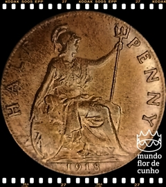 Km 809 Grã Bretanha 1/2 Penny 1918 SOB ©