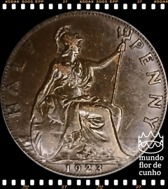 Km 809 Grã Bretanha 1/2 Penny 1923 MBC/SOB ©