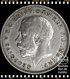 Km 813 Grã Bretanha 3 Pence 1918 MBC Prata © - comprar online