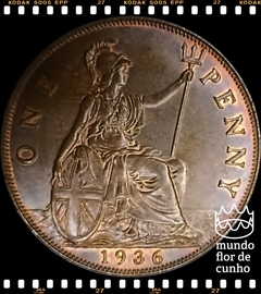 Km 838 Grã Bretanha 1 Penny 1936 MBC/SOB ©