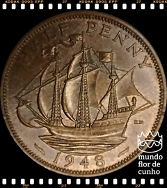 Km 844 Grã Bretanha 1/2 Penny 1948 FC ©
