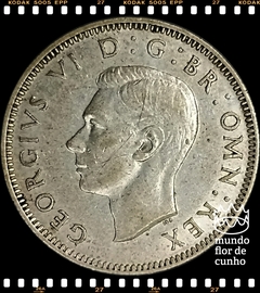Km 853 Grã Bretanha 1 Shilling 1942 Prata # George VI © na internet