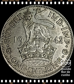 Km 853 Grã Bretanha 1 Shilling 1942 Prata # George VI © - comprar online