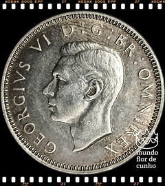 Km 854 Grã Bretanha 1 Shilling 1943 SOB Prata # George VI © na internet