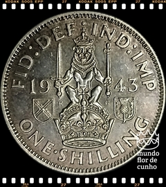 Km 854 Grã Bretanha 1 Shilling 1943 SOB Prata # George VI © - comprar online