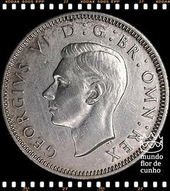 Km 854 Grã Bretanha 1 Shilling 1945 Prata # George VI © na internet