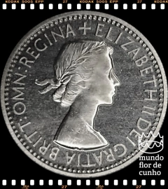 Km 890 Grã Bretanha 1 Shilling 1953 XFC Proof Escassa ©