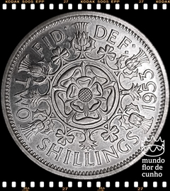 Km 892 Grã Bretanha 1 Florin (2 Shillings) (Nós Temos Mais de Uma Data # Favor Escolher uma Data Abaixo e o Estado de Conservação) 1953 ©