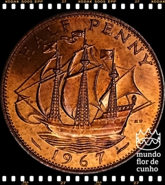 Km 896 Grã Bretanha 1/2 Penny 1967 XFC ©