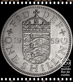 Km 904 Grã Bretanha 1 Shilling 1959 SOB/FC ©