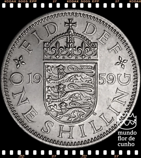 Km 904 Grã Bretanha 1 Shilling 1959 SOB/FC ©