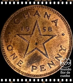 Km 2 Gana 1 Penny 1958 XFC # Kwane Nkrumah ©