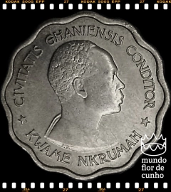 Km 3 Gana 3 Pence 1958 XFC # Kwane Nkrumah ©