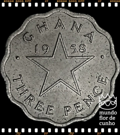 Km 3 Gana 3 Pence 1958 XFC # Kwane Nkrumah © - comprar online