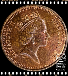Km 20 Gibraltar 1 Penny 1991 PMAA # Perdiz Barbary © - comprar online