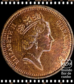 Km 20 Gibraltar 1 Penny 1991 PMAA # Perdiz Barbary © - comprar online