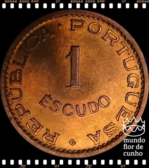 Km 14 Guiné Portuguesa 1 Escudo 1973 XFC Muito Escassa ©