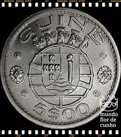 Km 15 Guiné Portuguesa 5 Escudos 1973 XFC Muito Escassa ©