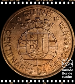 Km 7 Guiné Portuguesa 1 Escudo ND (1946) XFC # 500º Aniversário da Descoberta © - comprar online