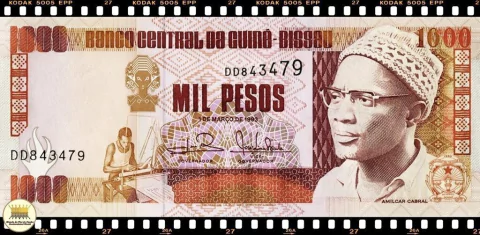 .P13b Guiné Bissau 1000 Pesos 01/03/1993 FE