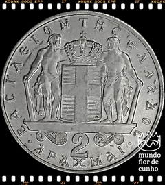 Km 90 Grécia 2 Drachmai (Nós Temos Mais de Uma Data # Favor Escolher uma Data Abaixo e o Estado de Conservação) 1967 1970 ©