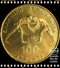 Km 173 Grécia 100 Drachmes 1999 # 45º Campeonato de Luta Greco-Romana (Nós Temos Mais de Um Estado de Conservação # Favor Escolher o Estado de Conservação) ® na internet