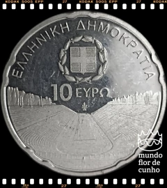 Km 241 Grécia 10 Euros 2011 Prata Proof Muito Escassa # Jogos Olímpicos Especiais 2011 - Estádio Panathenaiko Kallimarmaro © na internet