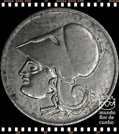 Km 70 Grécia 1 Drachma 1926 B SOB Escassa neste estado ©