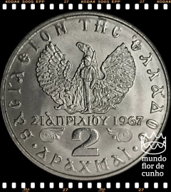 Km 99 Grécia 2 Drachmai (Nós Temos Mais de Uma Data # Favor Escolher uma Data Abaixo e o Estado de Conservação) 1971 1973 ® - comprar online