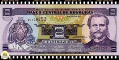 .P80 Honduras 2 Lempiras (Nós Temos Mais de Uma Data e/ou Assinatura # Favor Escolher uma Data e/ou Assinatura Abaixo e o Estado de Conservação) P80Af P80Ah - loja online